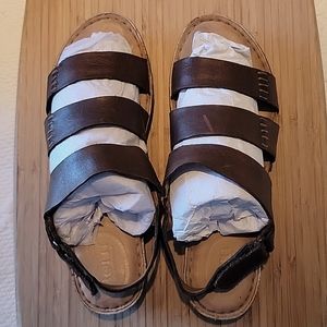 Brown Leather Born Sandals size 9/40.5